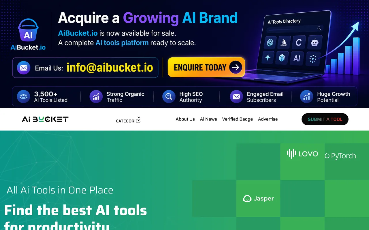 AI Bucket homepage