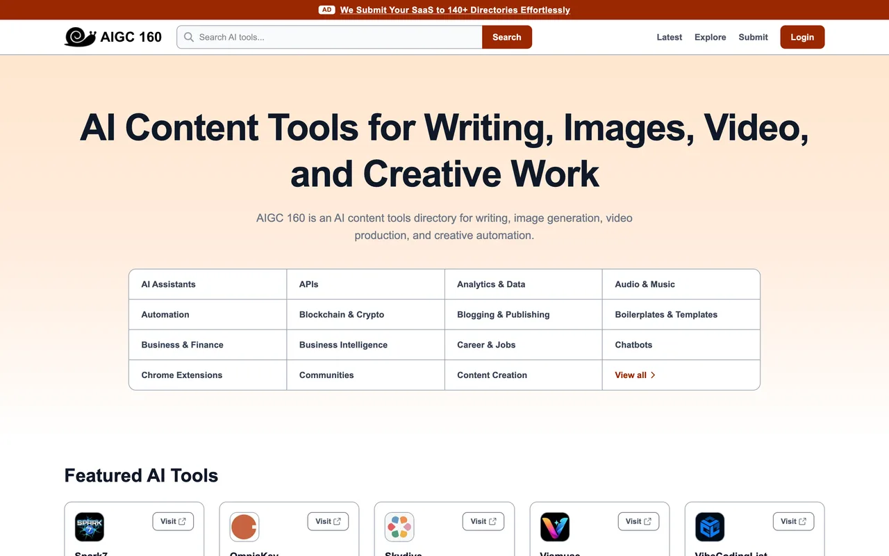 AIGC 160 homepage
