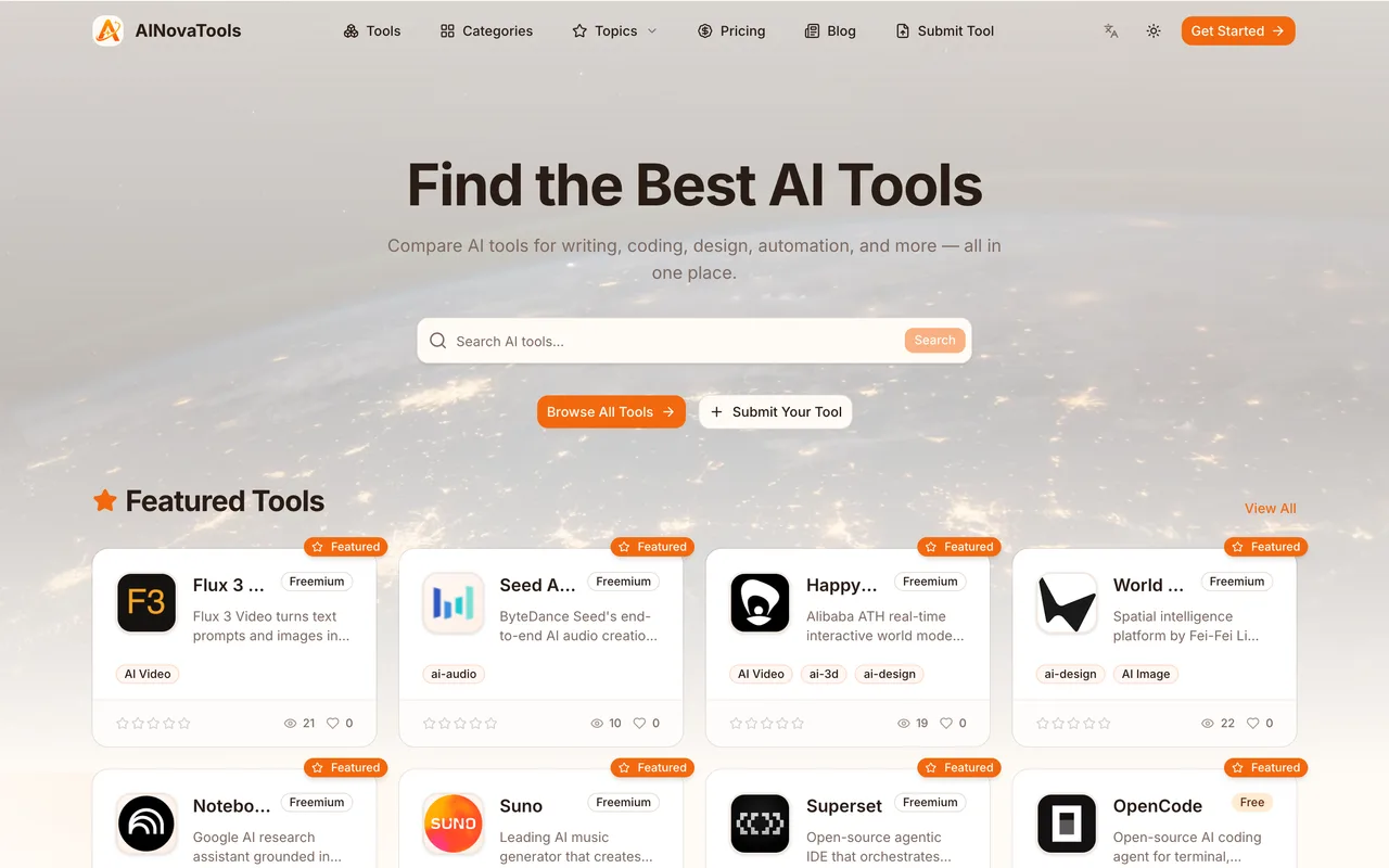 AINovaTools homepage
