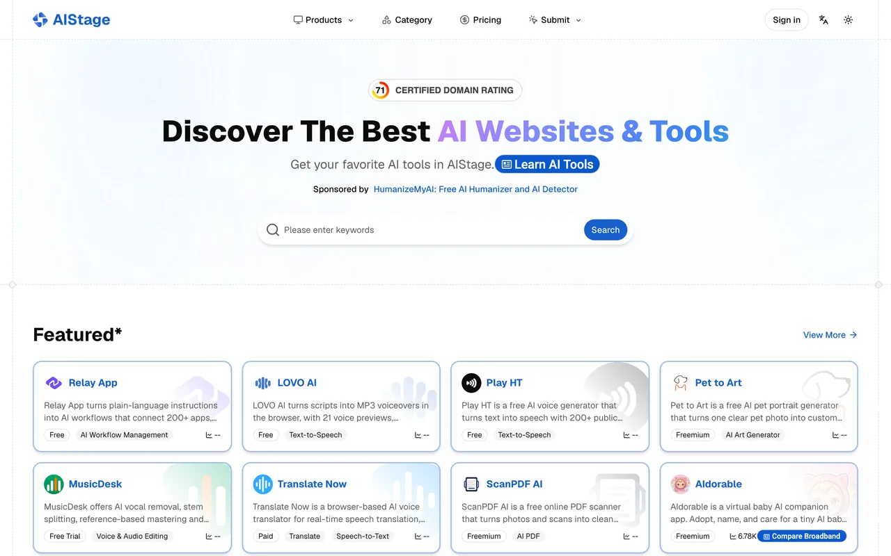 AIStage homepage