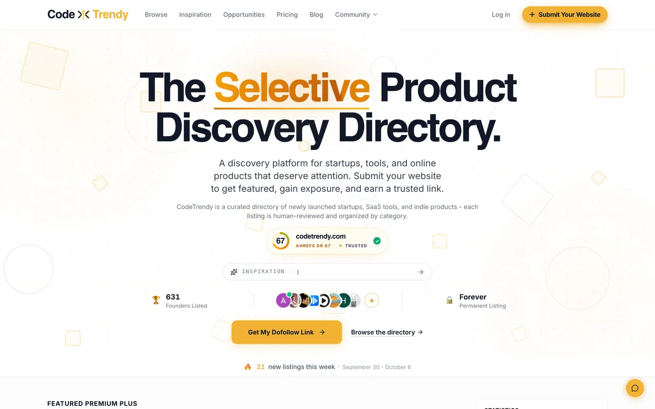 CodeTrendy homepage