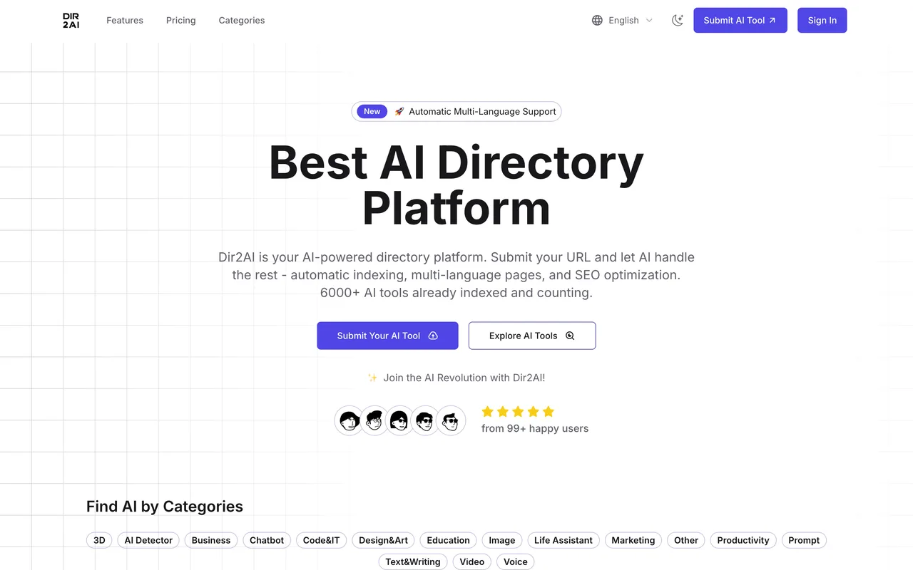 Dir2AI homepage
