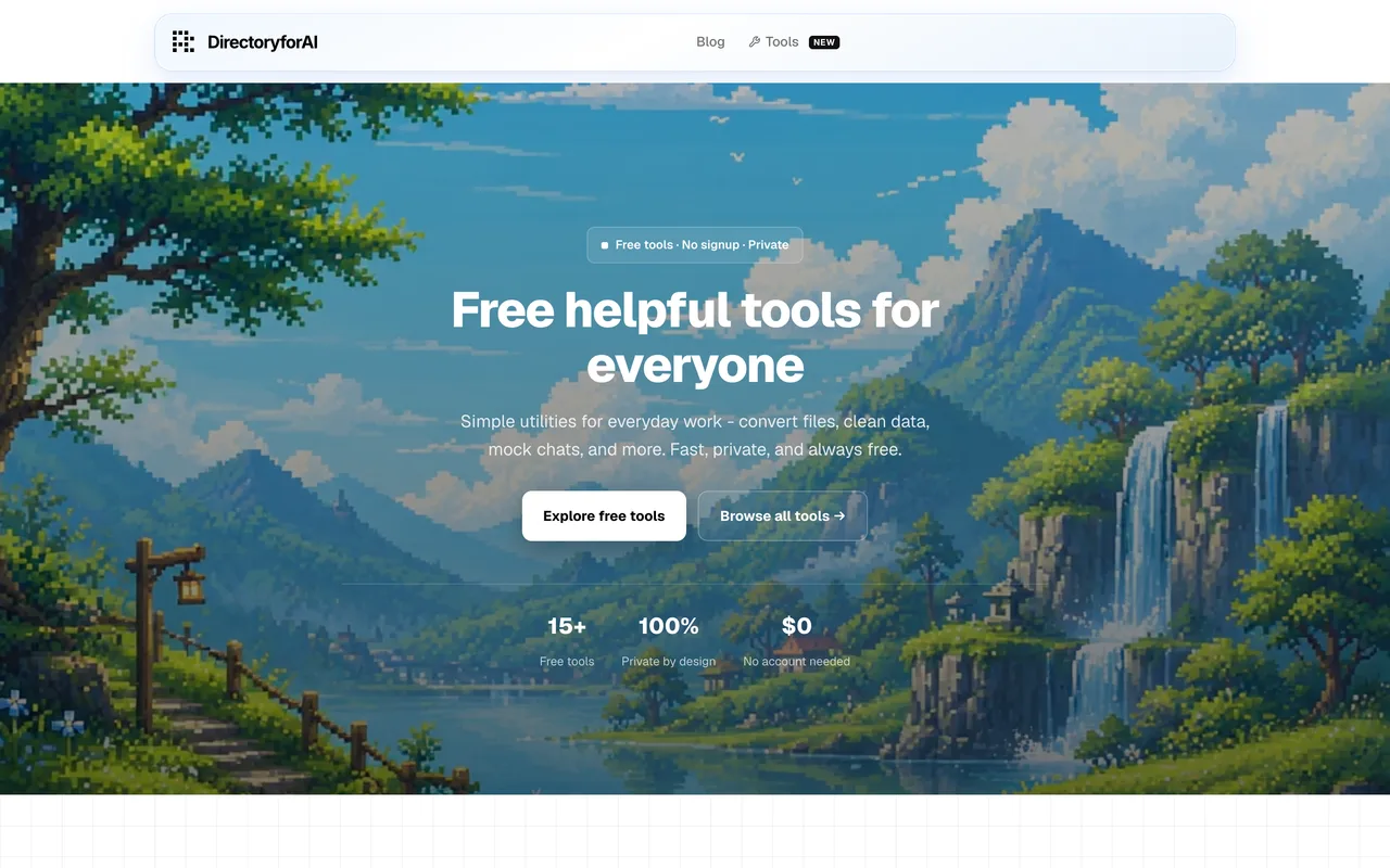 Directory for AI homepage