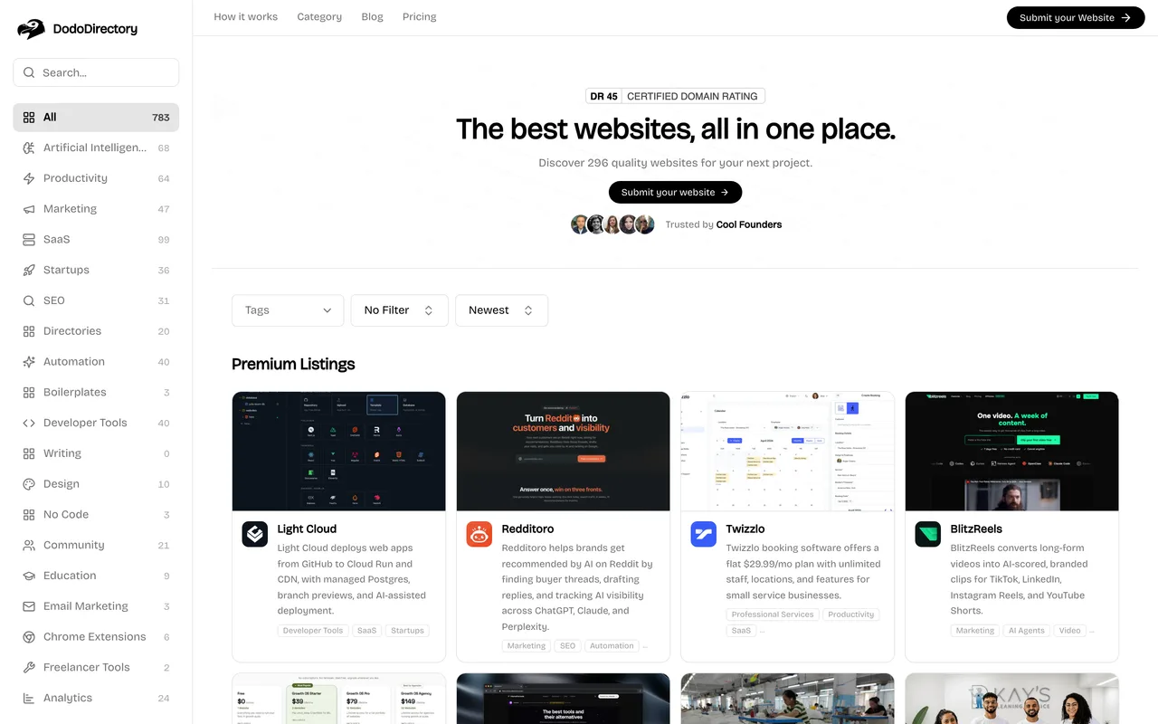 DodoDirectory homepage