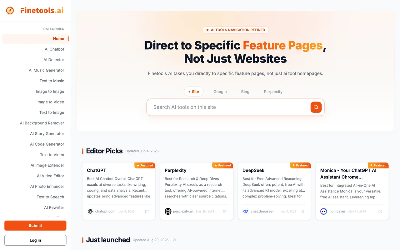 Finetools homepage