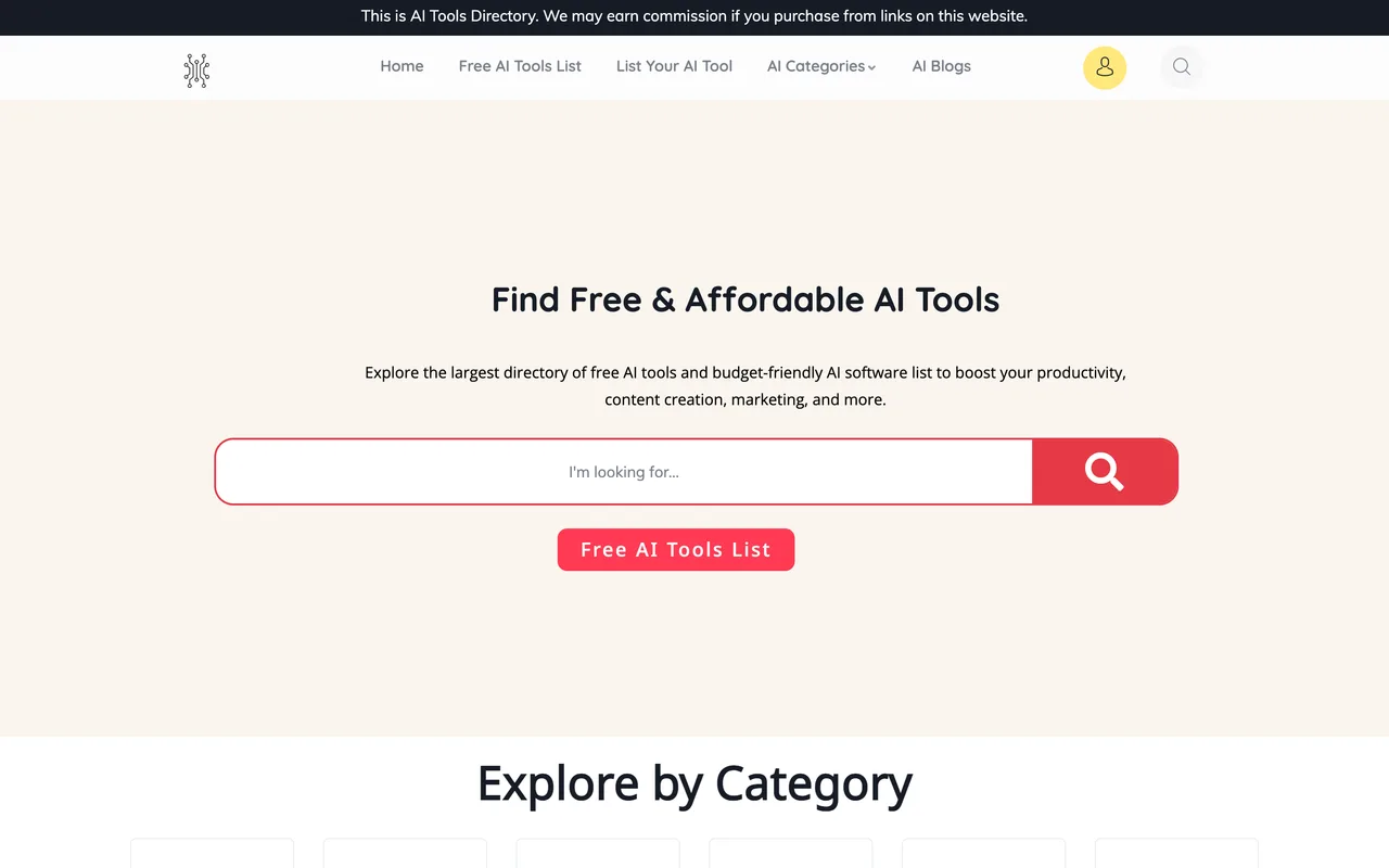 Freemium AI homepage