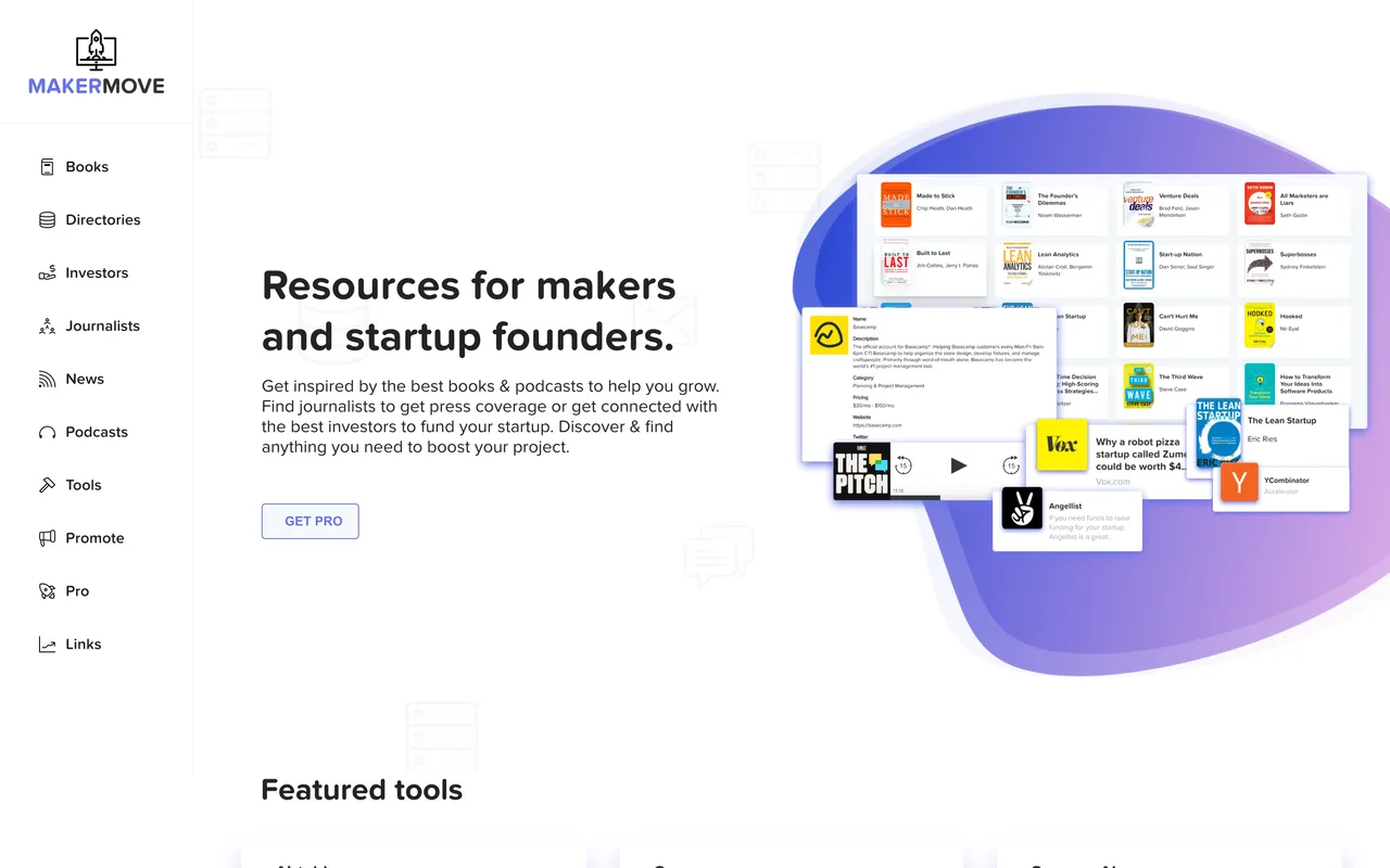 MakerMove homepage