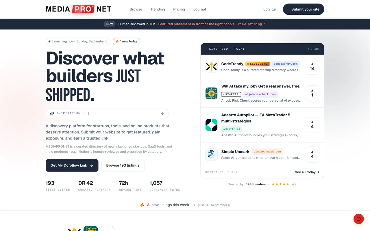 MEDIAPRONET homepage