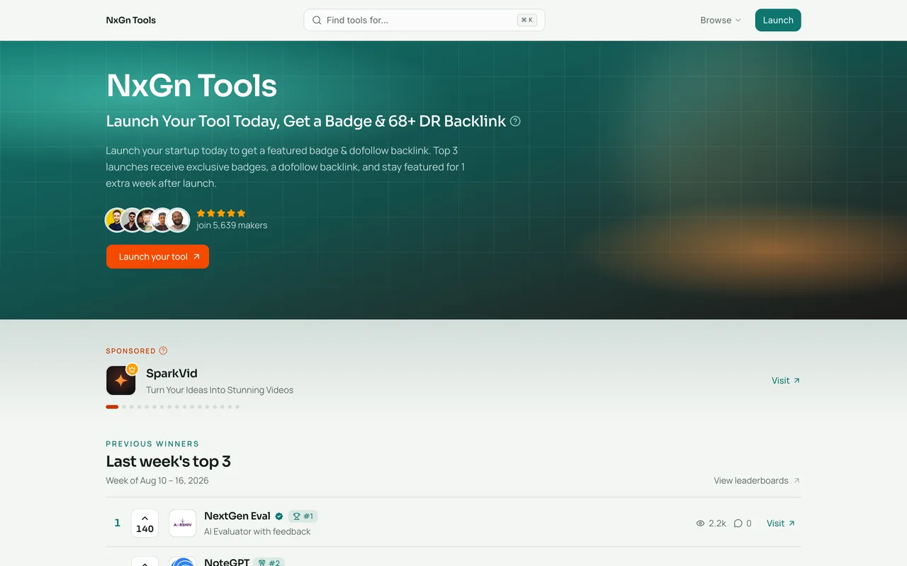 NxGn Tools homepage