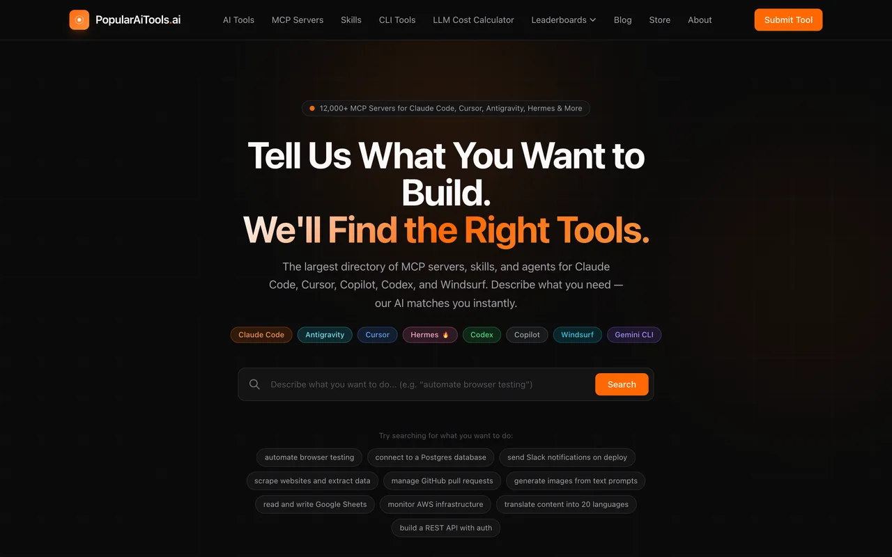 PopularAiTools.ai homepage
