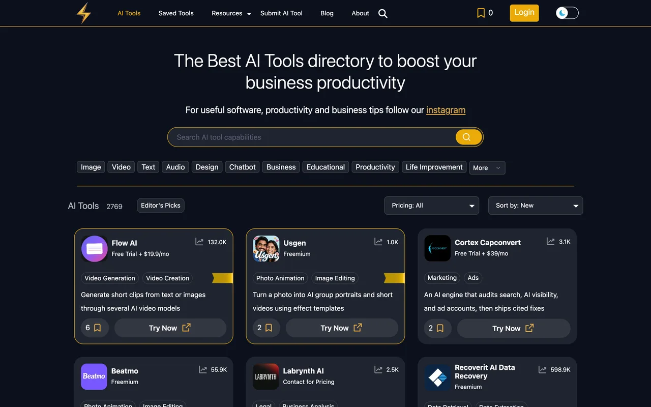 Powerusers AI homepage