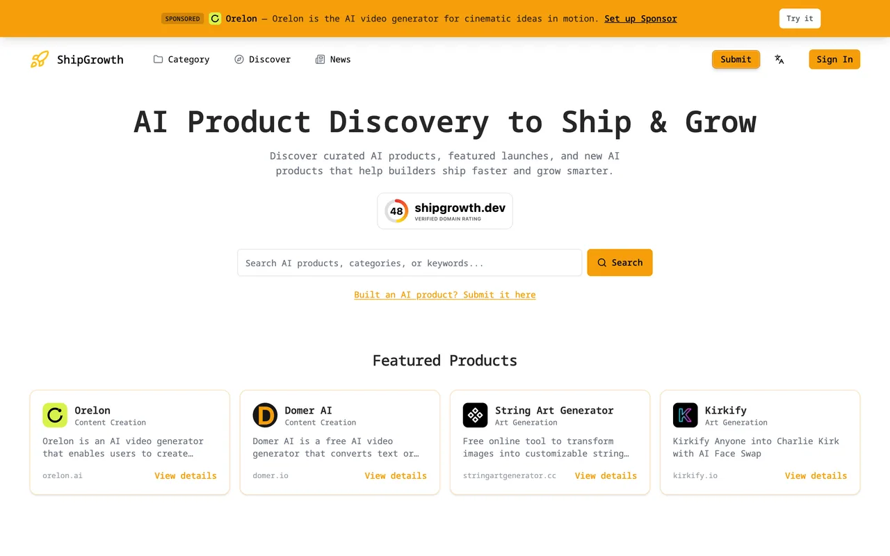 ShipGrowth homepage