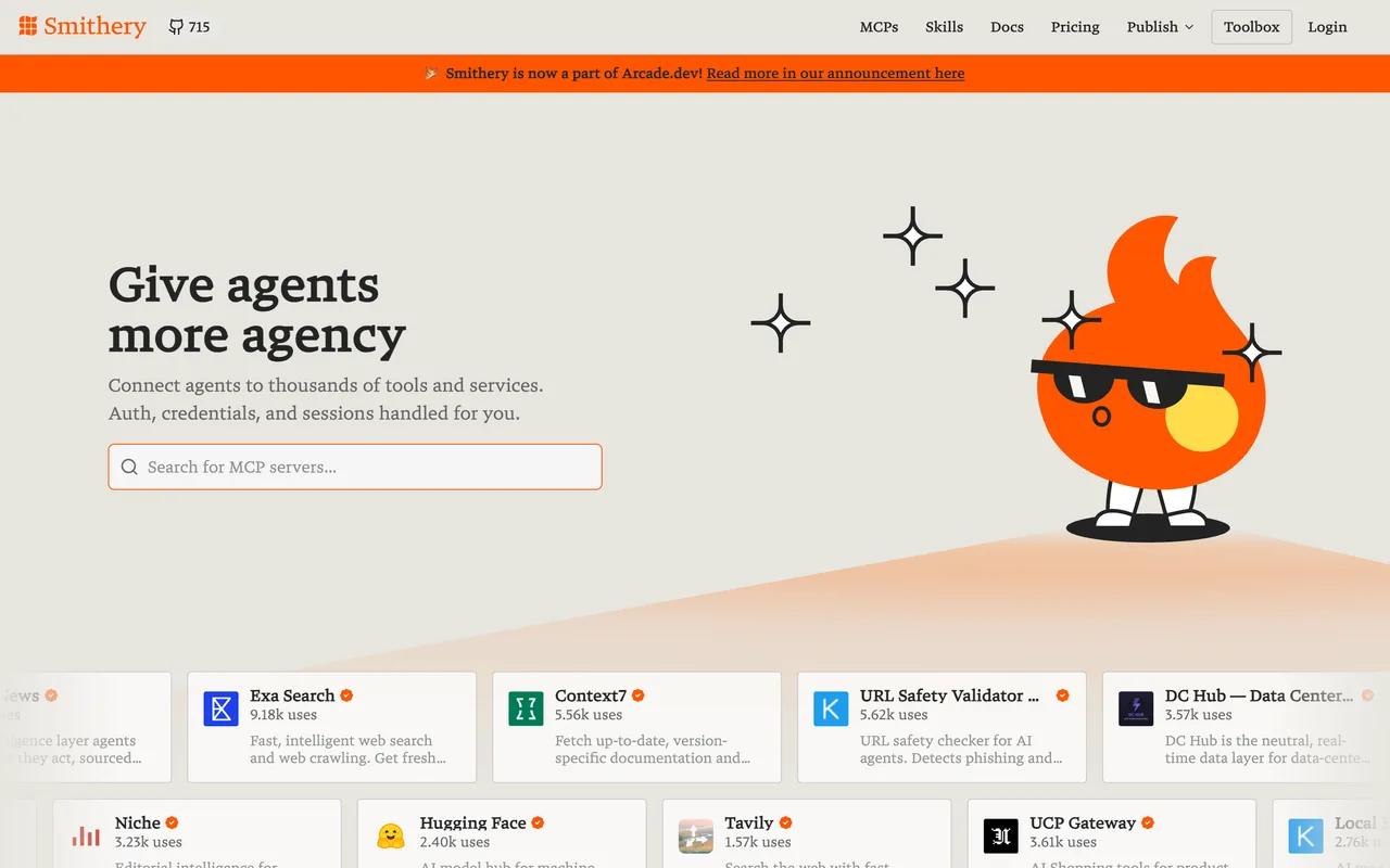 Smithery homepage