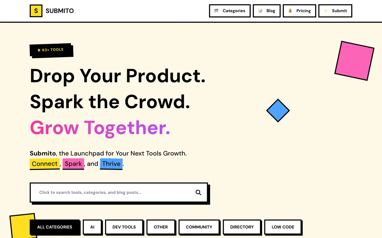 Submito homepage