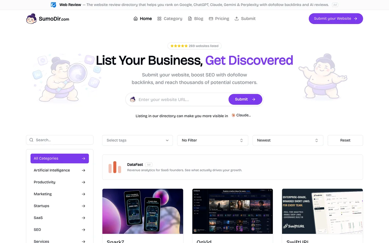 SumoDir homepage