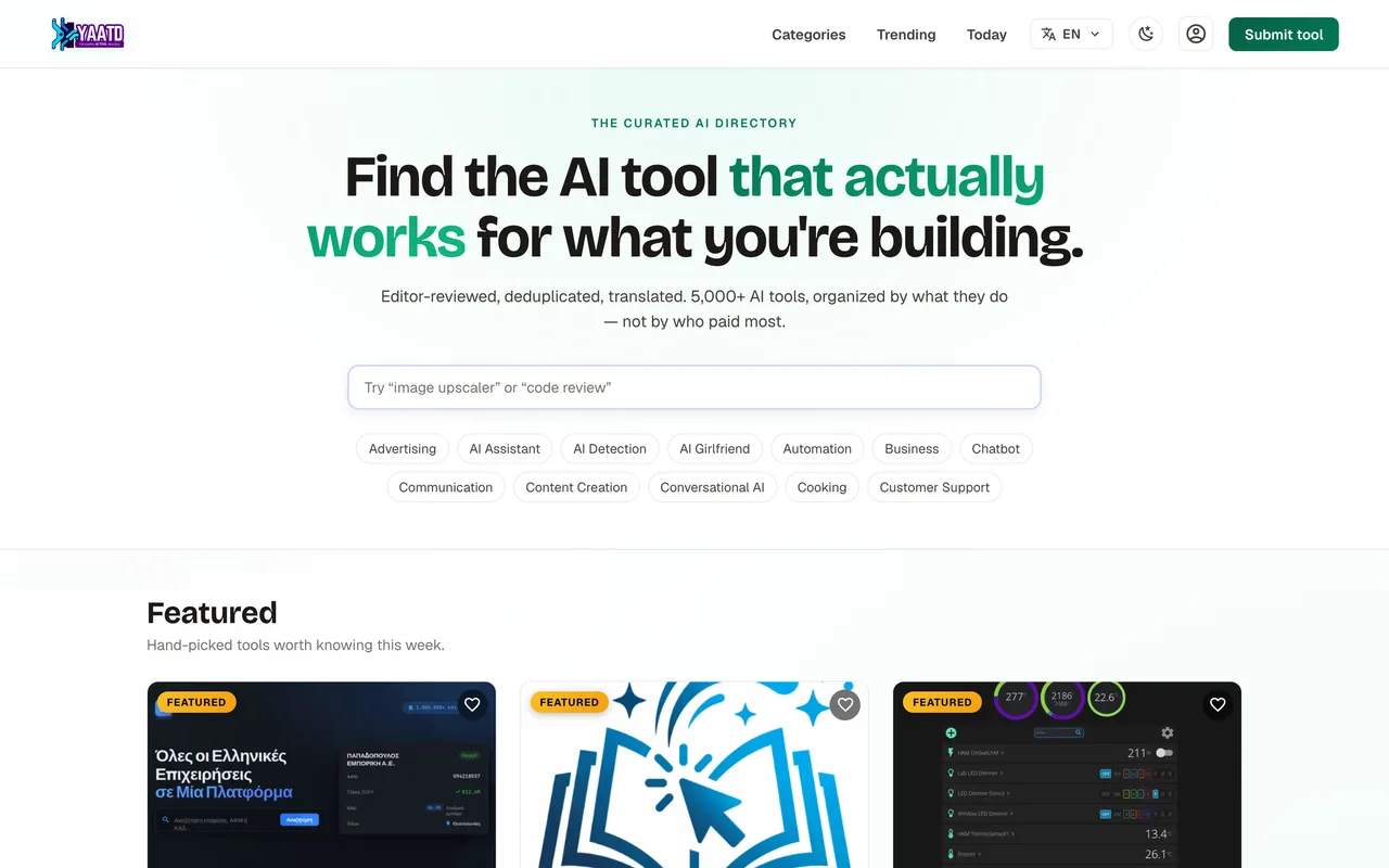 YAATD homepage